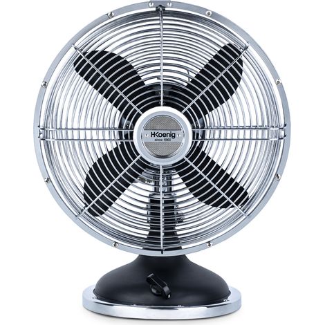 H.Koenig JOE50 NOIR - Ventilateur design métal