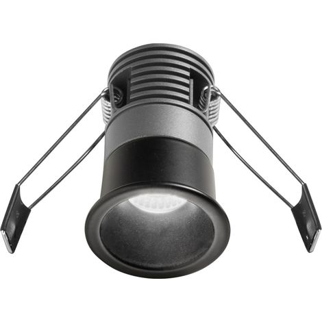 Faretto incasso nero alluminio gea led gfa1111n led 4000k 430lm spot tondo moderno led integrato