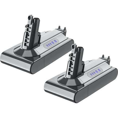 Batterie de remplacement, capacité de 6000mAh, large compatibilité, 2pcs V10 Batterie (1/2)