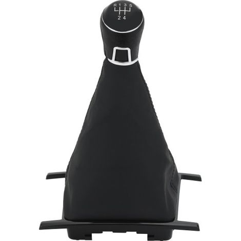 Suitable for Volkswagen Amarok, black plastic H-frame gear knob dust cover set, gear knob modification accessory, black plastic ball, 5-speed set, one-piece.--BIEMMEDUE (1/4)