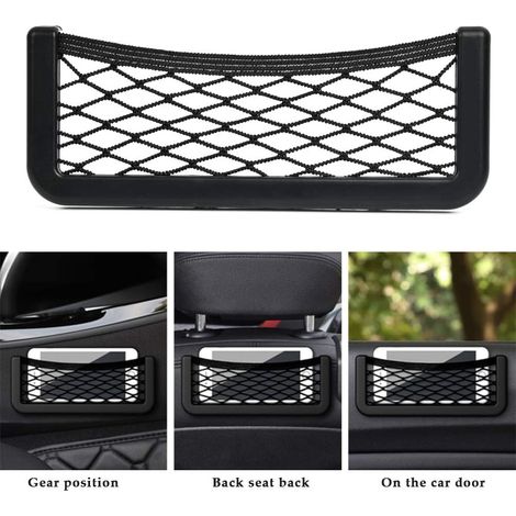 4 Pcs Filet de Rangement pour Voiture, Filet de Rangement de Coffre, Filet de Rangement Élastique, Organisateurs Rangement Coffre pour Camion, Voiture -15x8 cm