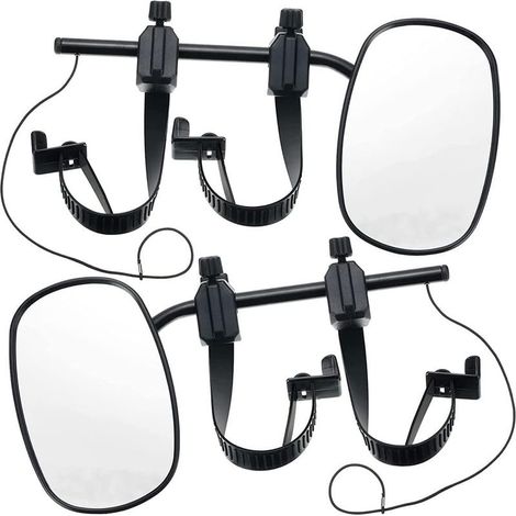 2pcs Trailer Towing Mirror, Camper Van Mirrors, Adjustable Extension Mirror for Car Trailer, Caravan, RV, Motorhome (1/5)