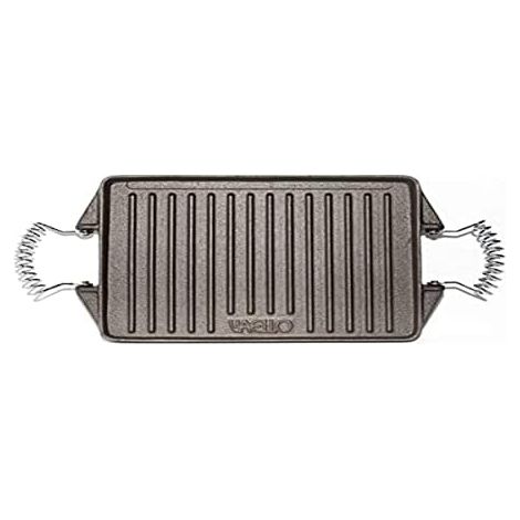 Rechteckige Grillplatte aus Gusseisen 27x21cm Vaello