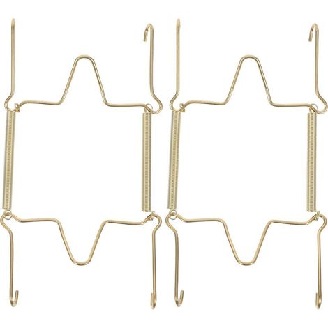 Ganci invisibili a parete per piatti, set da 2, ganci in metallo (1/5)