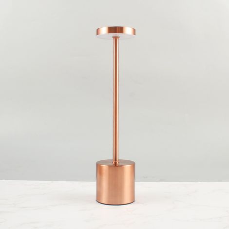 Lampada da comodino LED touch wireless, lampada da tavolo ricaricabile tramite USB da 800 mAh, potente lampada da scrivania con batterie, 3 temperature di colore, per comodino, ufficio, ristorante, es