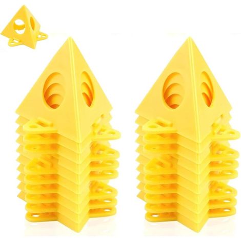 Lot de 20 supports de peinture pyramides pour toile, mini cônes pour une application propre de la peinture sur toile et meubles (1/4)