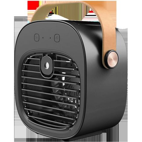 Climatiseur Portable - Ventilateur Refroidissement Personnel 3 Vitesses - Humidificateur Intégré - Batterie 4000 mAh - USB - Blanc (1/4)
