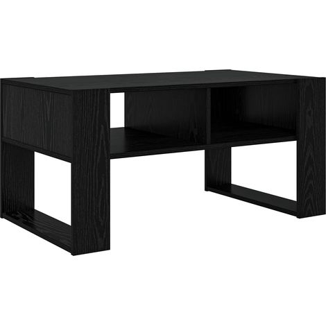 Maison Exclusive - Couchtisch Schwarz Eichen-Optik 92 x 53 x 45 c