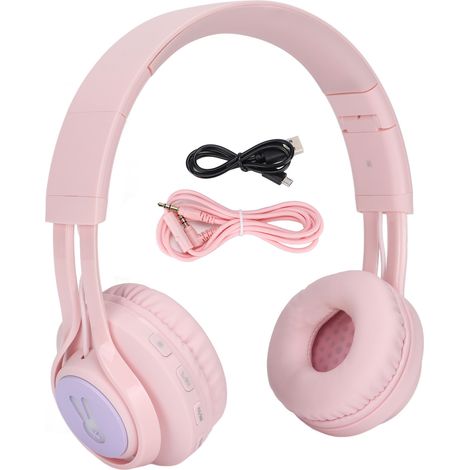 Casque Bluetooth Fingertime BT06C+ à arceau, lumières RGB, écouteurs enfants pour cours en ligne, musique et divertissement (1/5)