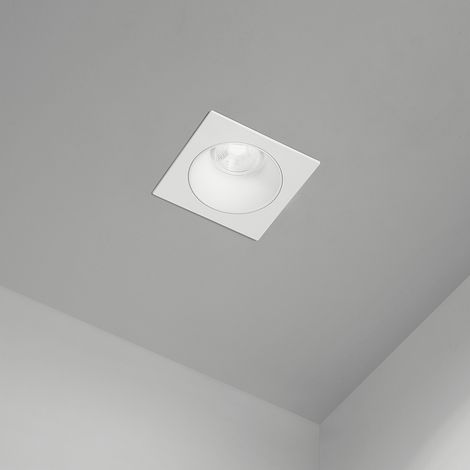Faretto Incasso Moderno Oasis Metallo Bianco 1 Luce Gu10 Ip20