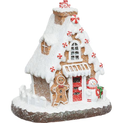 Déco de Noël Maison Pain d'épice L 26 x H 28 cm - Feeric Christmas