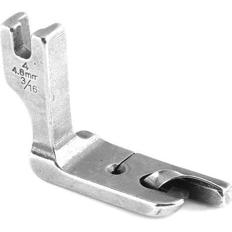 Pied presseur universel industriel pour machine à coudre à aiguille simple, pour ourlet roulotté (4,8 mm) (1/2)