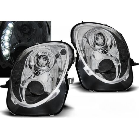 Paire de feux phares Alfa Romeo Mito de 2008 a 2019 Daylight DRL led chrome-27360954 (1/3)