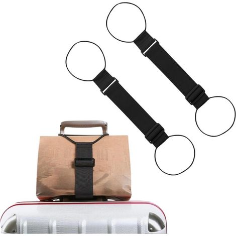 sangles de bagages réglables pour valises – 2 exemplaires de sangles élastiques pour bagages (1/5)