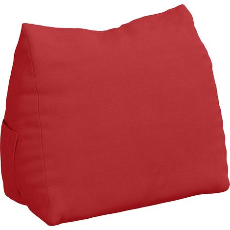 Coussin de Dos Rouge 45 x 20 x 35 cm tissu CFW89850 (1/5)
