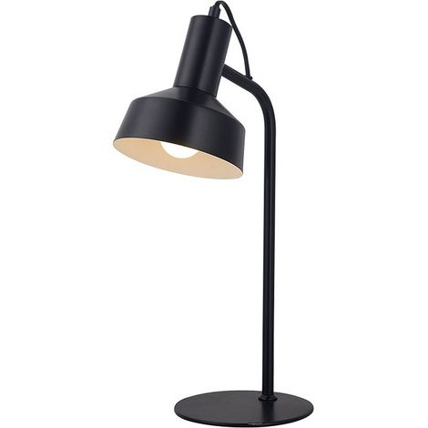 Lampada da tavolo vintage LEANA nera de 1 luce Interlusa (1/3)