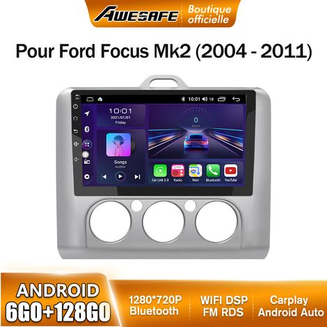 AWESAFE Autoradio Android 13 pour Ford Focus Mk2 (2004-2011) 6Go+128Go avec 9'' écran Tactile Carplay Android Auto GPS Bluetooth FM (1/5)