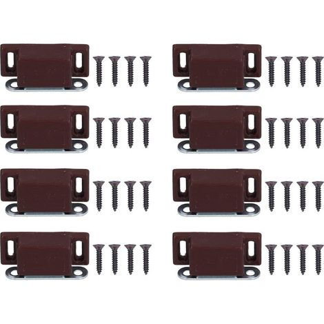 Lot de 8 fermetures magnétiques en acier inoxydable pour portes de pla (1/5)