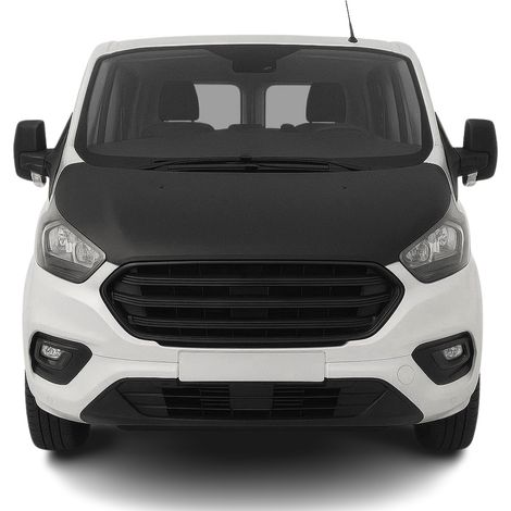 Protège Capot compatible avec Ford Transit Tourneo Custom 2013 à 2018, Bra de Capot Protection, Noir (1/4)