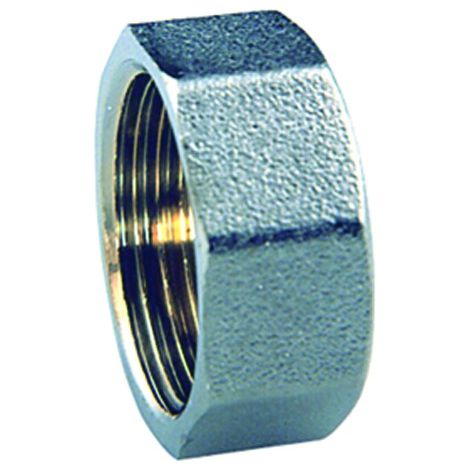 TAPPO CIECO FEMMINA IN OTTONE CROMATO PER CHIUSURA COLLETTORI 3/4 FAR RUBINETTERIE