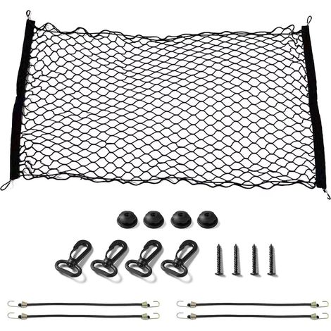 Barrière en Maille pour Chien, Barrière de Sécurité Escalier Rétractable pour Bébés et Chiens, barrière Portable Pliable pour Animaux de Compagnie, pour la Plupart des Voitures, VéHicules (1/5)