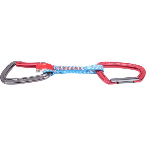 Dégaines d'escalade extérieur CAMNAL avec mousquetons à verrou droit et courbé, 27 cm