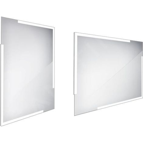 Nimco Miroirs - Miroir avec éclairage LED, 600x800 mm, carré, aluminium ZP 14002 (1/3)