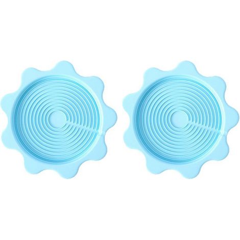 2 sous-verres imperméables et isolants thermiques pour bouillotte, diamètre 23,5 cm, silicone, vert/rose/bleu (1/5)