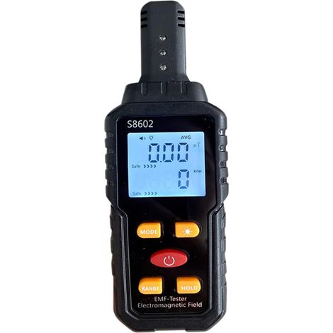 Compteur Geiger, détecteur de rayonnement nucléaire 3 en 1 avec écran LCD et alarme sonore et lumineuse, portable pour la maison, le bureau, l'extérieur l'intérieur.