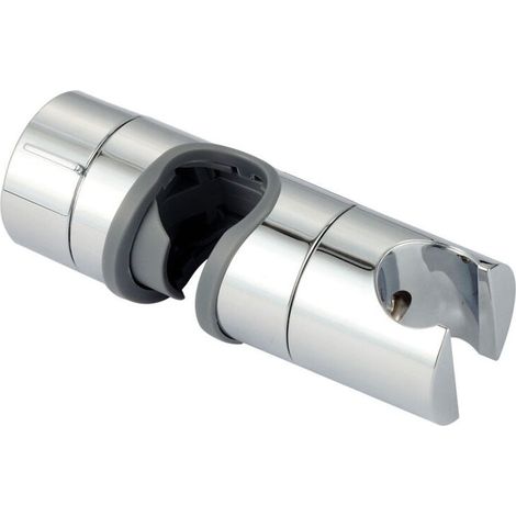 Support de douche pour douchette à main de 18 à 25 mm de diamètre, accessoires de salle de bain, colonne de douche réglable, support de pommeau de douche chromé en ABS (gris) (1/5)