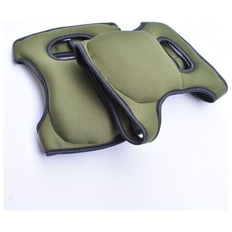 Sollbry Genouillères de jardinage, coussin doux, Ultra confortable, protection des genoux pour jardinier domestique, récurage des sols, vert foncé (1/2)