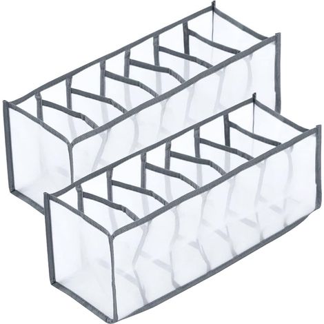 Boîte De Rangement - 36 x 17 x 12 cm - Pour Chemise Et Pantalon - Lot De 2 (1/5)