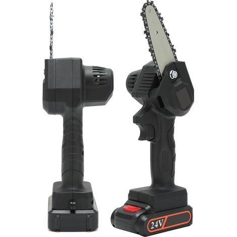 Mini-Elektro-Gartensäge, handgeführt, mit Ladefunktion, F001, Schwarz, AC110–240 V, Preis EU (1/5)