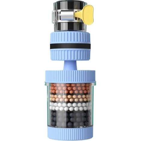 2 Boîtes, Filtre robinet, Rotation 360°, 10 Rechanges, Purification eau, Cuisine Salle de bain(Troisième trimestre : Nouveaux produits en septembre) (1/5)