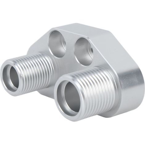 Adaptateur Compresseur AC en Aluminium Billet, Raccord Droit pour Sanden SD7B10 7176, Pièce de Remplacement (1/5)