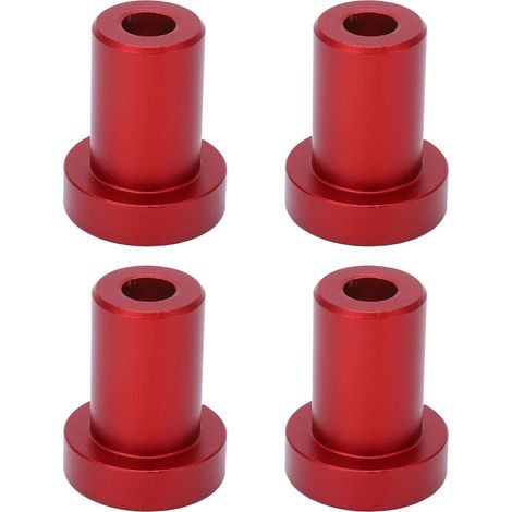 Set mit 4 hochfesten Aluminium-Werkbankstiften, 19 mm Durchmesser, Tischstifte mit Anschlag, Holzbearbeitungszapfen, rot. (1/5)