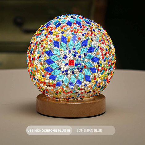 Lampe De Nuit En Bois - Veilleuse Led À Trois Couleurs - Chargeable Par Usb - Pour Table À Manger Et Chambre À Coucher - 1 Pièce (1/5)
