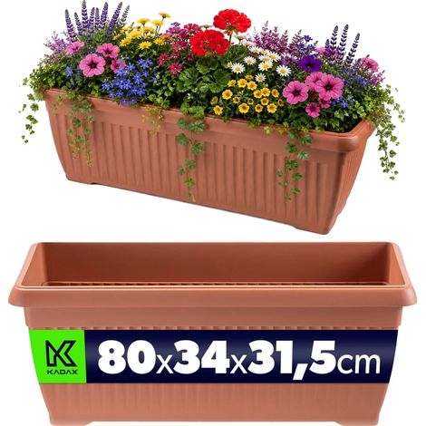 Jarrón para flores, diseño duradero, resistente a las heladas, marrón. (1/5)