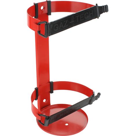 Robusto supporto con cinghie per estintori da 6 kg per veicoli agricoli. (1/5)