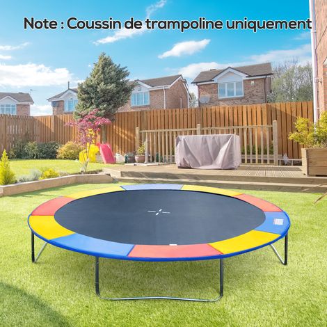 Coussin de protection pour trampoline de remplacement Ø 244 cm résistant aux rayons UV. anti déchirure multicolore (1/5)