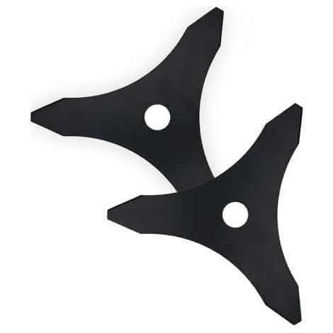 Disque Débroussailleuse, 2 Pièces Lame Débroussailleuse de 3 MM D'épaisseur, Debroussailleuse Thermique à Trois Dents, Diamètre 25,4 MM, pour Pelouses et Jardins, Version Renforcée - (1/5)