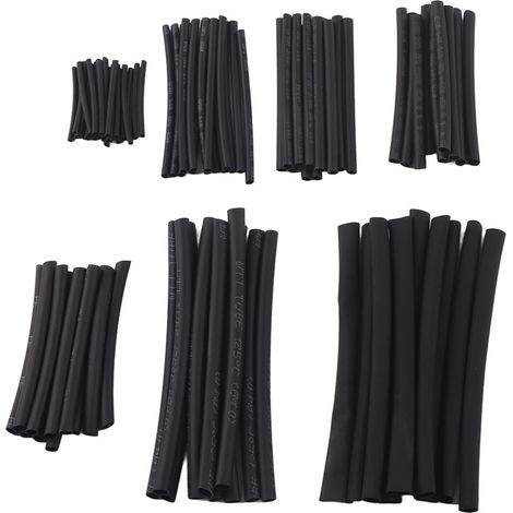 Tube rétractable, tube ignifuge noir 70-110 ℃ pour le travail manuel (1/5)
