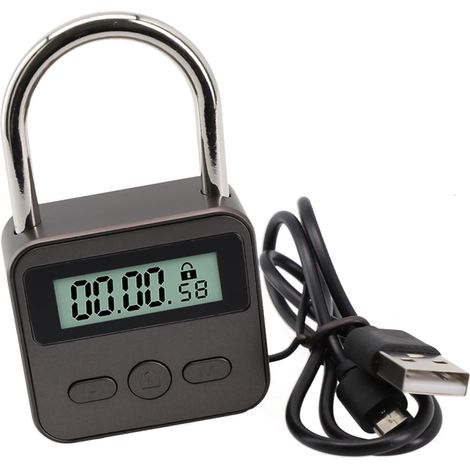 Cadenas à minuterie numérique avec écran LCD, verrou électronique (1/5)