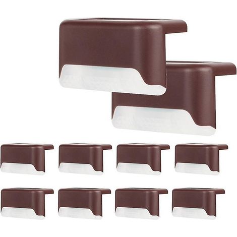 Lot de 16 lampes solaires d'extérieur pour terrasse, lampes solaires LED étanches pour escaliers extérieurs (1/5)