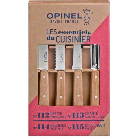 Opinel  O-1300 Kit Coltelli Les Essentiels Naturale Acciaio Inossidabile