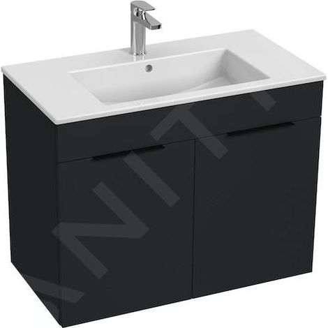 Jika Cube - Meuble avec lavabo 80x43x61 cm, anthracite mat H4537521763521 (1/2)