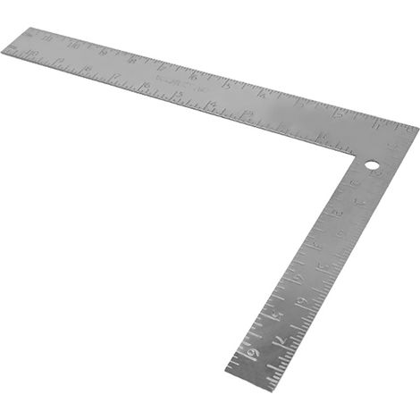 Squadra da carpentiere, metrico-pollice, 200 x 300 mm