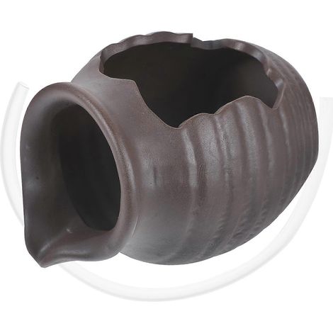 Fontaine à eau vintage en céramique avec distributeur d'eau en cascade pour aquarium, accessoire décoratif pour aquarium-13.50X10.00X10.00CM-Light Brown (1/4)