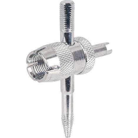 Llave para válvulas, macho de roscar, destornillador, calibrador, 4 en 1 amio-04471 (1/5)