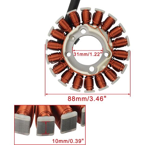 Coil stator paper pad kit for Yamaha WR450F 2012-2015 1DX-81410-00 (1/4)